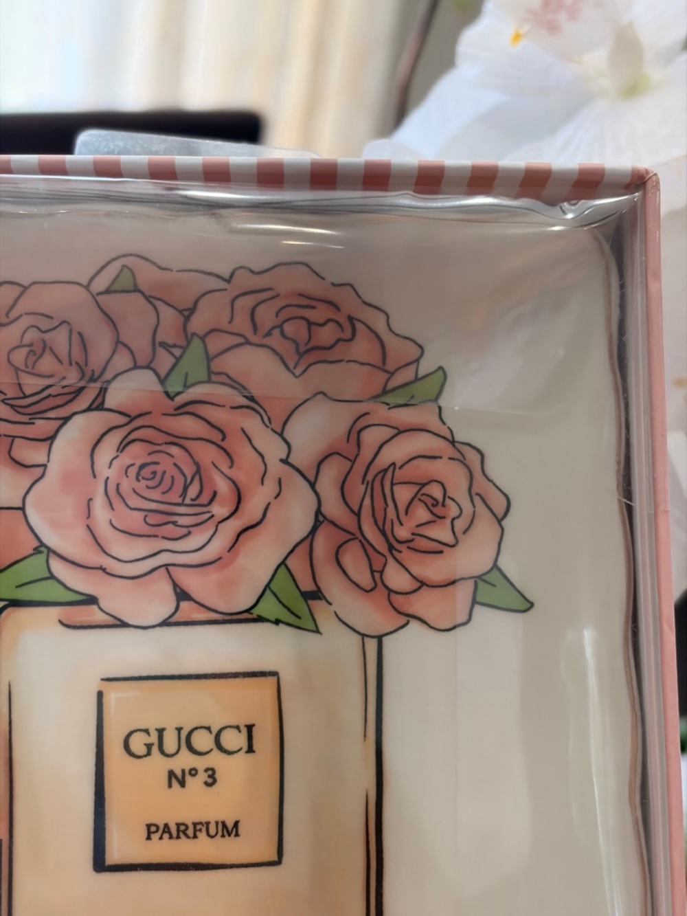 Fashion No.3 Parfum Decorative Trinket Dish - Pink Floral - Picture 8 of 10